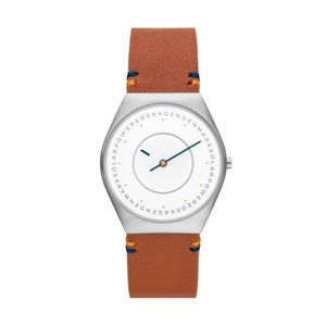 Horlogeband Skagen SKW6872 Leder Bruin 22mm