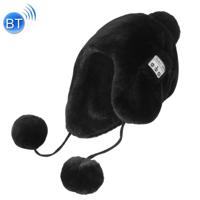 Bluetooth Warm pluche hoed ondersteunt het beantwoorden van de telefoon & Bluetooth portret Taking & muziek (zwart)