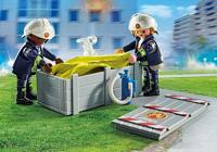 PLAYMOBIL City Action - Brandweerlieden met luchtkussens Constructiespeelgoed - thumbnail