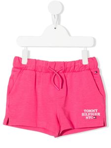 Tommy Hilfiger Junior short de sport à logo brodé - Rose