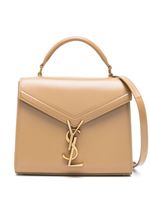 Saint Laurent mini sac cabas Cassandra en cuir - Marron - thumbnail