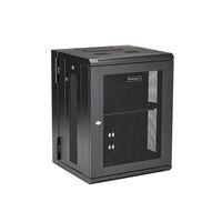 StarTech.com 15U Serverkast rack wand monteerbaar diepte tot 20" / 50 cm scharnierende behuizing - thumbnail