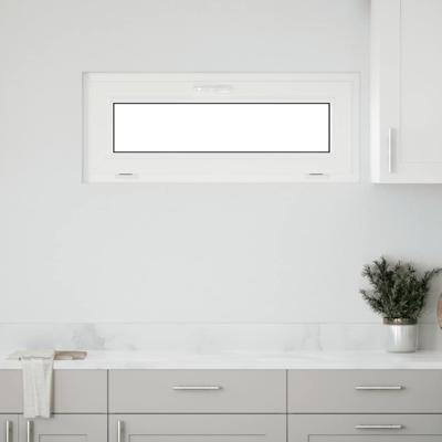 Kelderraam "RISOR" 100x40 cm Kantelbaar 3 Beglazing wit