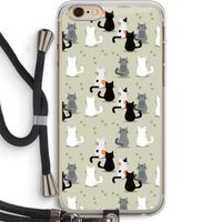Katten: iPhone 6 PLUS / 6S PLUS Transparant Hoesje met koord