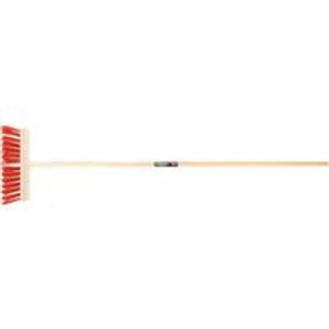 Polet Straatbezem rood 290mm met steel