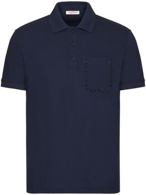 Valentino Garavani polo Rockstud Untitled - Bleu