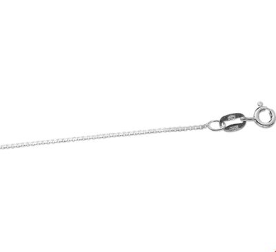 Ketting Venetiaans zilver 0,9 mm x 38 cm