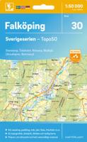 Topografische kaart - Wandelkaart 30 Sverigeserien Falköping | Norstedts Topografische kaart - Wandelkaart 30 Sverigeserien Falköping | Norstedts