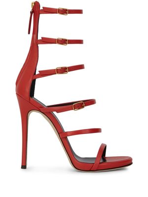 Giuseppe Zanotti sandales Margaret 115 mm à brides - Rouge