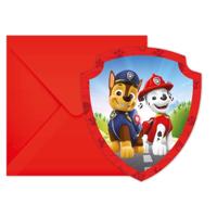 Paw Patrol Uitnodigingen 6 Stuks