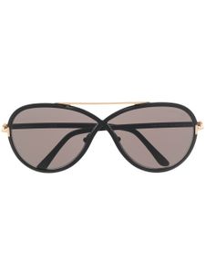 TOM FORD Eyewear lunettes de soleil rondes à monture oversize - Noir