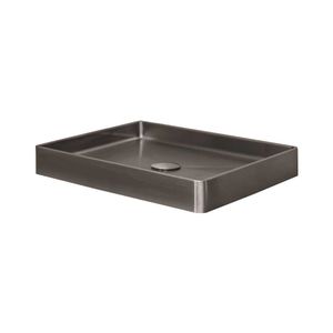 Qisani Vanity opbouw wastafel 47x32x8cm gunmetal