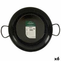Paella Pan La Dehesa 0632-LD 0632-LD Zwart Geëmailleerd Staal Ø 32 cm 42,5 x 12 x 32,5 cm (6 Stuks)