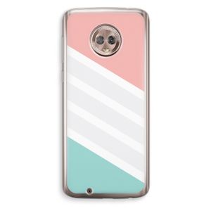 Strepen pastel: Motorola Moto G6 Transparant Hoesje