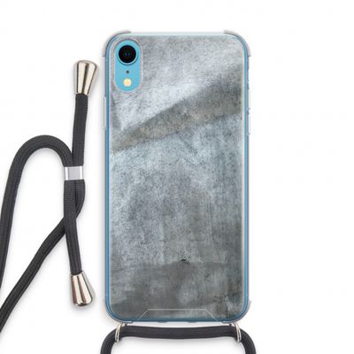 Grey Stone: iPhone XR Transparant Hoesje met koord