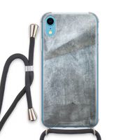 Grey Stone: iPhone XR Transparant Hoesje met koord
