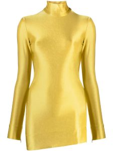 Jil Sander blouse à col montant - Jaune