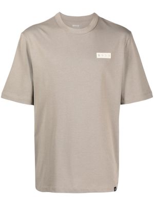 Boggi Milano T-shirt met tekst - Beige