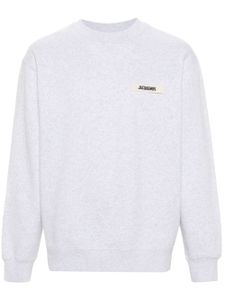 Jacquemus sweat en coton à patch logo - Gris