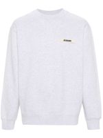 Jacquemus sweat en coton à patch logo - Gris - thumbnail