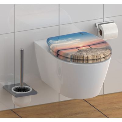 SCHÜTTE toiletbril met soft-close quick-release sunset sky