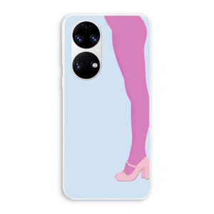 Pink panty: Huawei P50 Transparant Hoesje