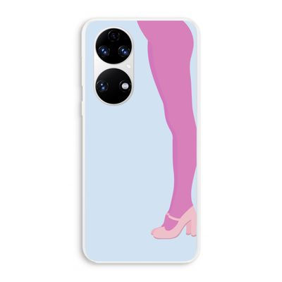 Pink panty: Huawei P50 Transparant Hoesje