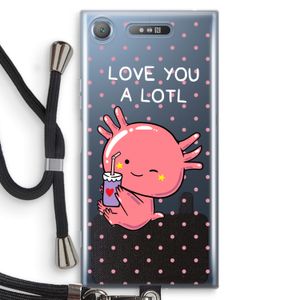 Love You A Lotl: Sony Xperia XZ1 Transparant Hoesje met koord