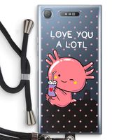 Love You A Lotl: Sony Xperia XZ1 Transparant Hoesje met koord