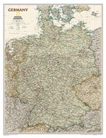Wandkaart Duitsland, antiek, 60 x 77 cm | National Geographic