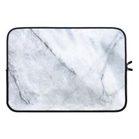 Witte marmer: Laptop sleeve 13 inch