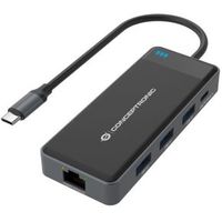 Conceptronic DONN14G notebook dock & poortreplicator Bedraad USB 3.2 Gen 1 (3.1 Gen 1) Type-C Grijs