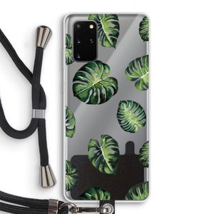 Tropische bladeren: Samsung Galaxy S20 Plus Transparant Hoesje met koord