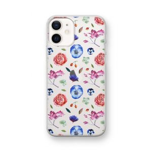 Bloemetjes: iPhone 12 mini Transparant Hoesje