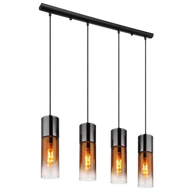 Globo Strakke hanglampAnnika 4-lichts gunmetal - 21000-4HG