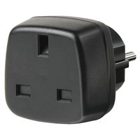 Brennenstuhl Travel Adapter GB/earthed netvoeding & inverter Zwart - thumbnail