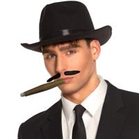 Gangster kostuum - hoed - nepsnor - sigaar - maffia thema - carnaval