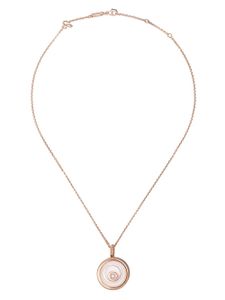 Chopard collier à pendentif Happy Spirit en or rose et or blanc 18ct orné de diamants