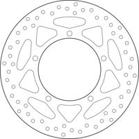 BREMBO Serie Oro remschijf, remschijven voor de moto, vast 68B407L2