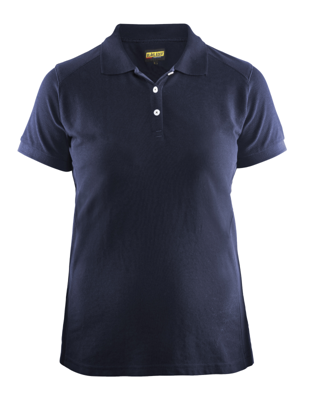 Blåkläder Dames poloshirt piqué 33901050 | Marineblauw | Maat S - 7330509479308
