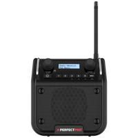 PerfectPro DABPRO Bouwradio DAB+, VHF (FM) AUX, Bluetooth Stofvast, Spatwaterbestendig, Stofdicht Zwart