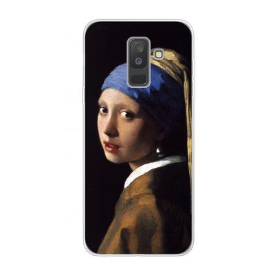 The Pearl Earring: Samsung Galaxy A6 Plus (2018) Transparant Hoesje