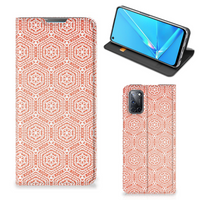 OPPO A52 | A72 Hoesje met Magneet Pattern Orange - thumbnail