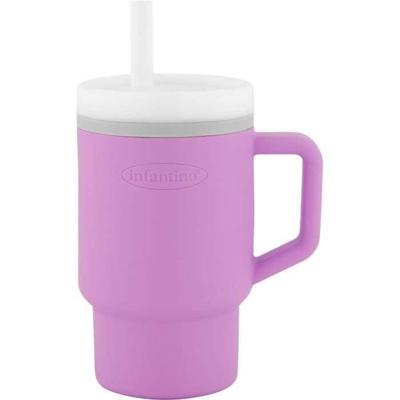Mijn eerste beker - INFANTINO - Siliconen - Lila mauve