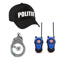 Politie verkleed setje - pet met accessoires - voor kinderen - Verkleedkleding artikelen