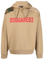 DSQUARED2 hoodie à logo imprimé - Marron