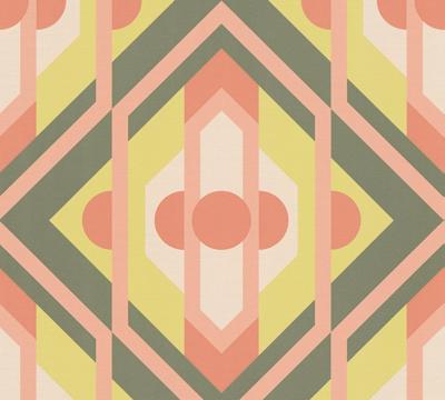 AS Creation Retro Chic - Groen - Retro - 395313