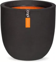 Capi urban bol smooth nl kunststof bloempot 43x41 cm zwart