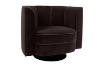 Lounge stoel Flower zwart Dutchbone - thumbnail