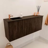 Toiletmeubel Mondiaz Joya | 100 cm | Meubelkleur Walnut | Faye wastafel Urban Links | 1 kraangat Toiletmeubel Mondiaz Joya | 100 cm | Meubelkleur Walnut | Faye wastafel Urban Links | 1 kraangat